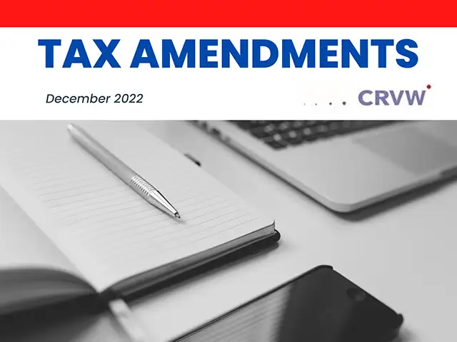 Tax Amendments 2022